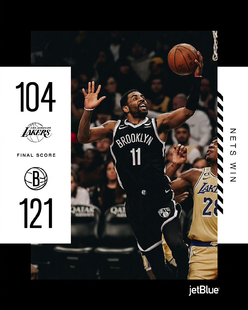 包含湖人鏖战篮网B队，欧文绝境逆转的词条